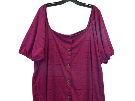 Top Short Sleeve By Lane Bryant  Size: 24 For Cheap