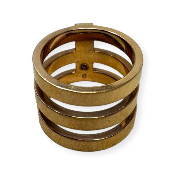 Tri Stack Wide Barrel Ring Designer By Michael Kors  Size: 6 For Cheap