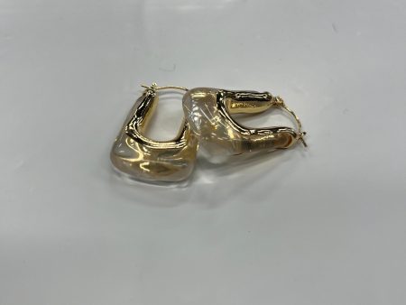 Earrings Hoop By Cmc 18K Gold Plated Over Stainless Steel For Cheap