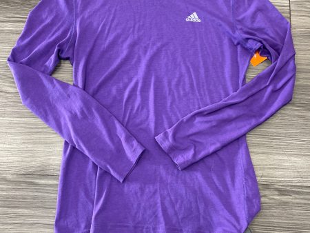 Athletic Top Long Sleeve Crewneck By Adidas  Size: M Online Sale